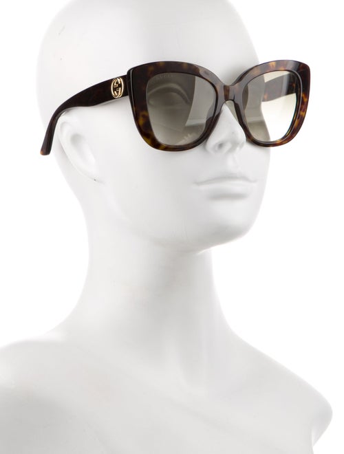 Gucci Interlocking G Logo Cat-Eye Sunglasses