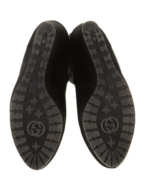 Gucci Suede Fur Trim Boots