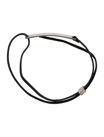 Gucci Leather Logo Wrap Bracelet