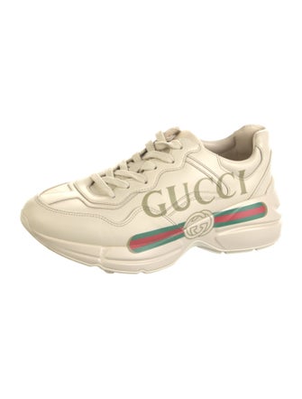 Gucci Web Accent Leather Chunky Sneakers