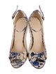 Gucci Canvas Floral Print Slingback Pumps