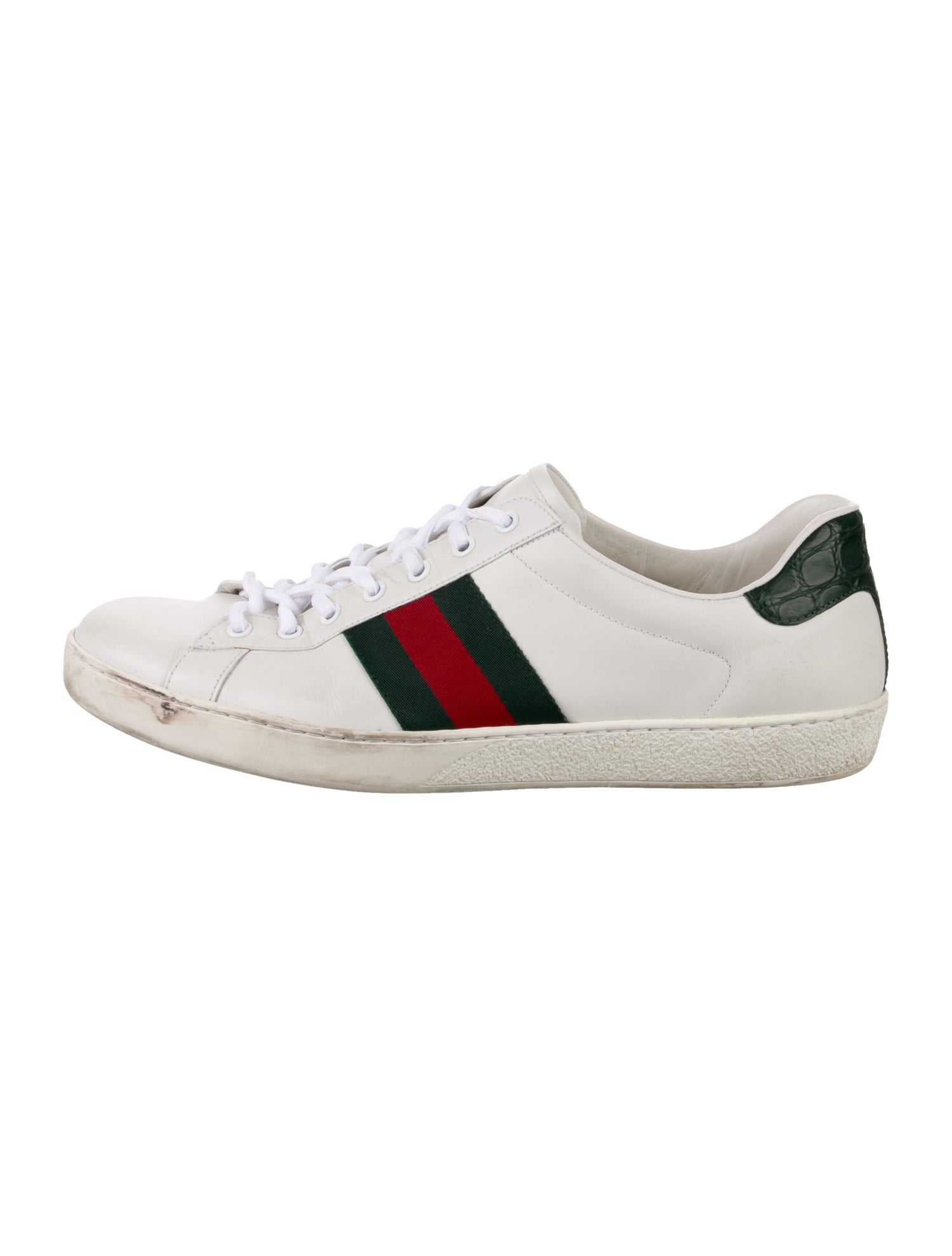 Gucci Sylvie Web Accent Leather Sneakers