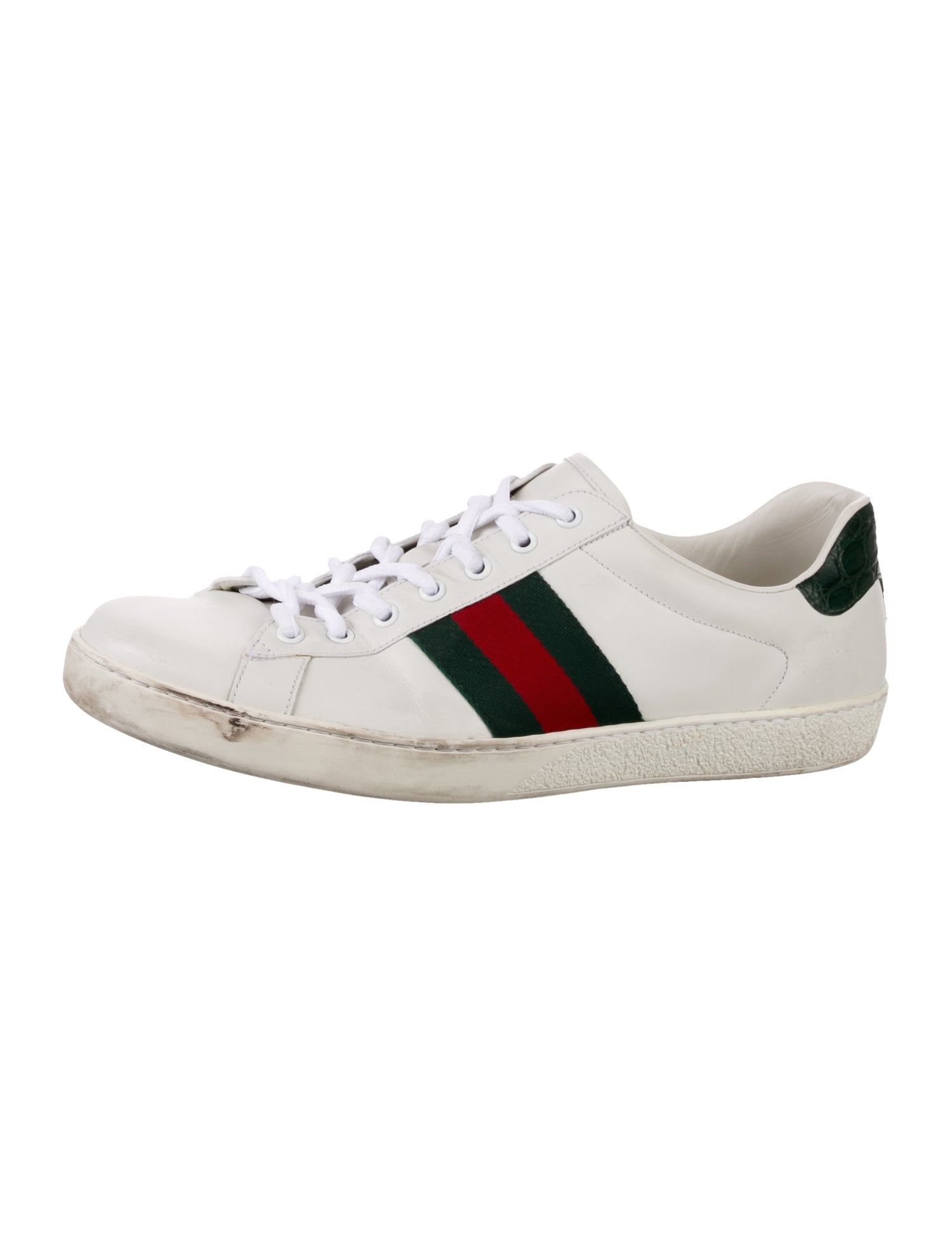 Gucci Sylvie Web Accent Leather Sneakers