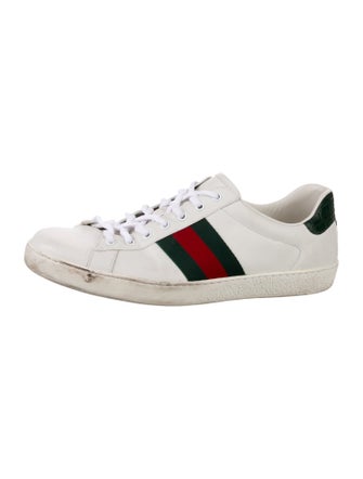 Gucci Sylvie Web Accent Leather Sneakers