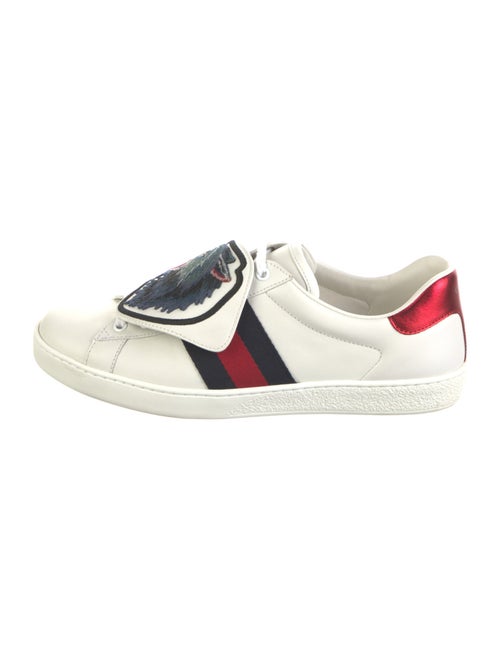 Gucci Sylvie Web Accent Leather Sneakers