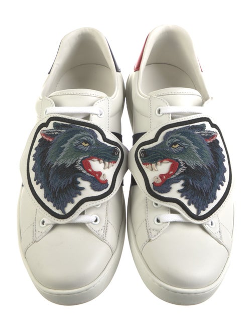Gucci Sylvie Web Accent Leather Sneakers