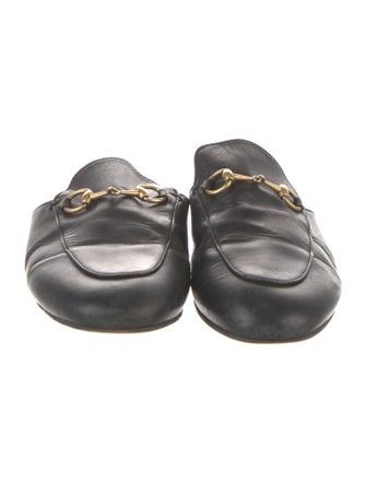 Gucci Horsebit Accent Leather Mules