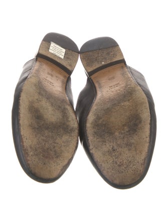 Gucci Horsebit Accent Leather Mules