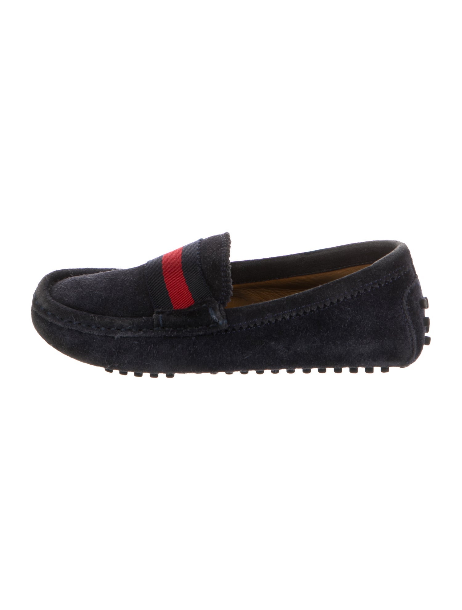 Gucci Toddler Boys' Suede Web Loafer