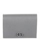 Gucci Double G Logo Leather Compact Wallet