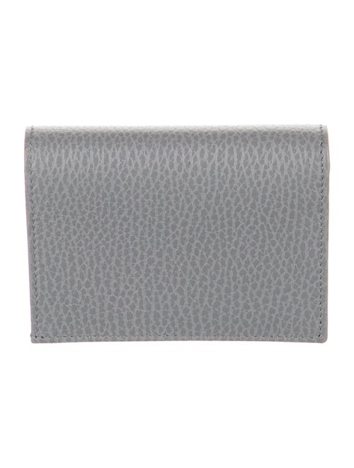 Gucci Double G Logo Leather Compact Wallet