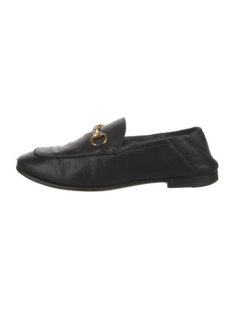 Gucci Horsebit Accent Leather Loafers