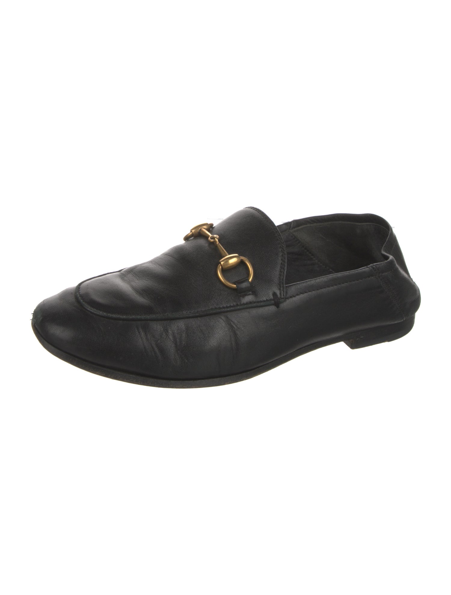 Gucci Horsebit Accent Leather Loafers
