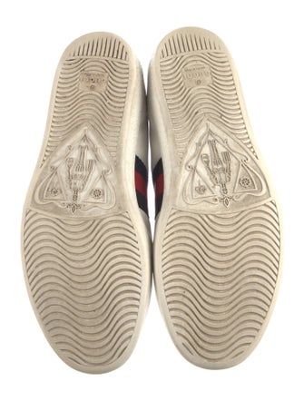 Gucci Sylvie Web Accent Leather Sneakers