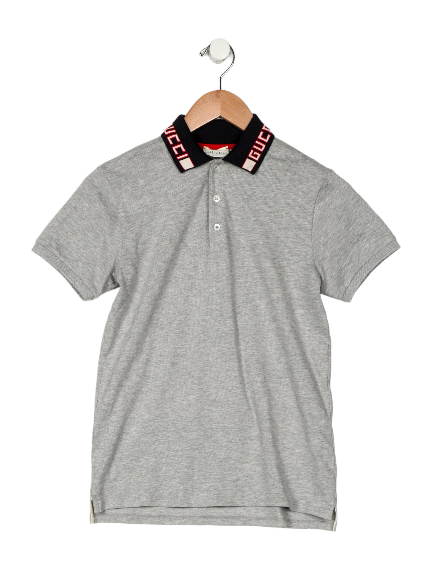 Gucci Boys' Solid Short Sleeve Polo