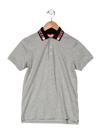 Gucci Boys' Solid Short Sleeve Polo