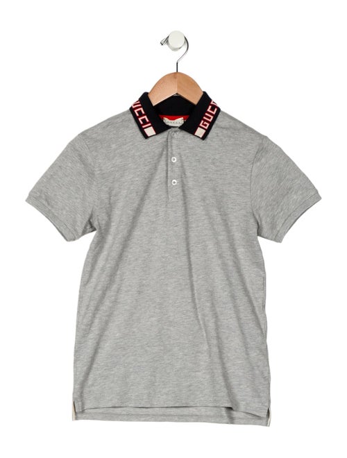 Gucci Boys' Solid Short Sleeve Polo