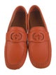 Gucci Interlocking G Logo Leather Drivers