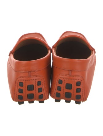 Gucci Interlocking G Logo Leather Drivers