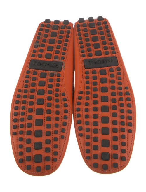 Gucci Interlocking G Logo Leather Drivers