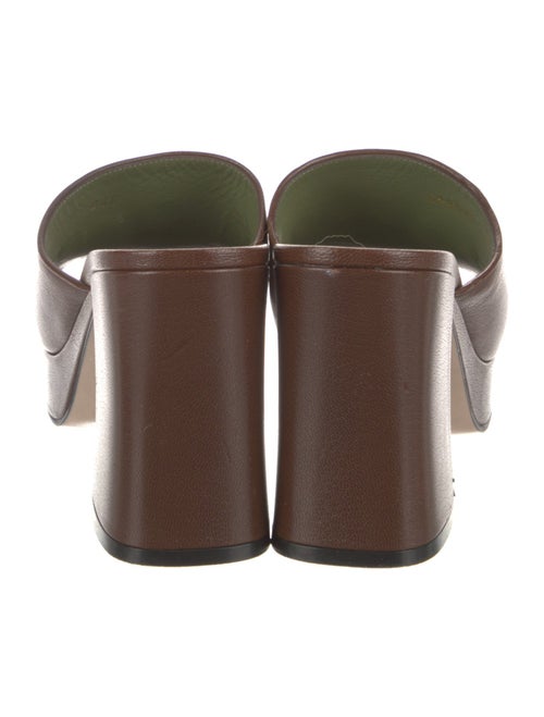 Gucci Horsebit Accent Leather Slides