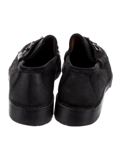 Gucci Horsebit Accent Suede Dress Loafers