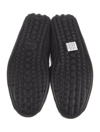 Gucci Web Accent Leather Drivers