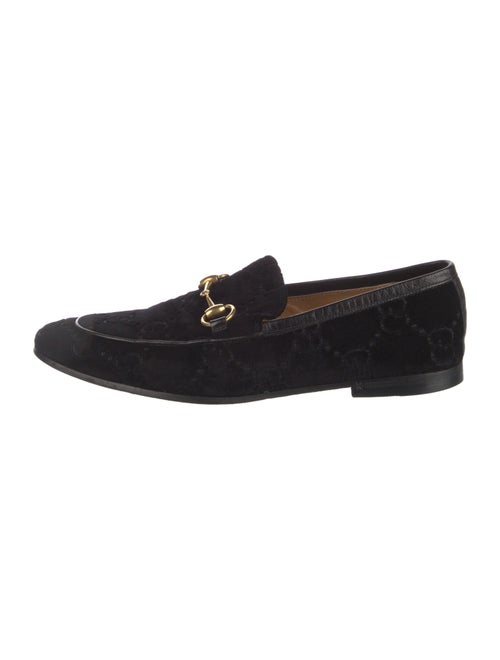 Gucci GG Logo Velvet Loafers