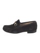 Gucci Horsebit Accent Suede Loafers