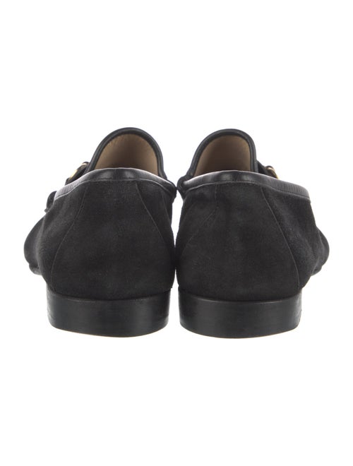 Gucci Horsebit Accent Suede Loafers