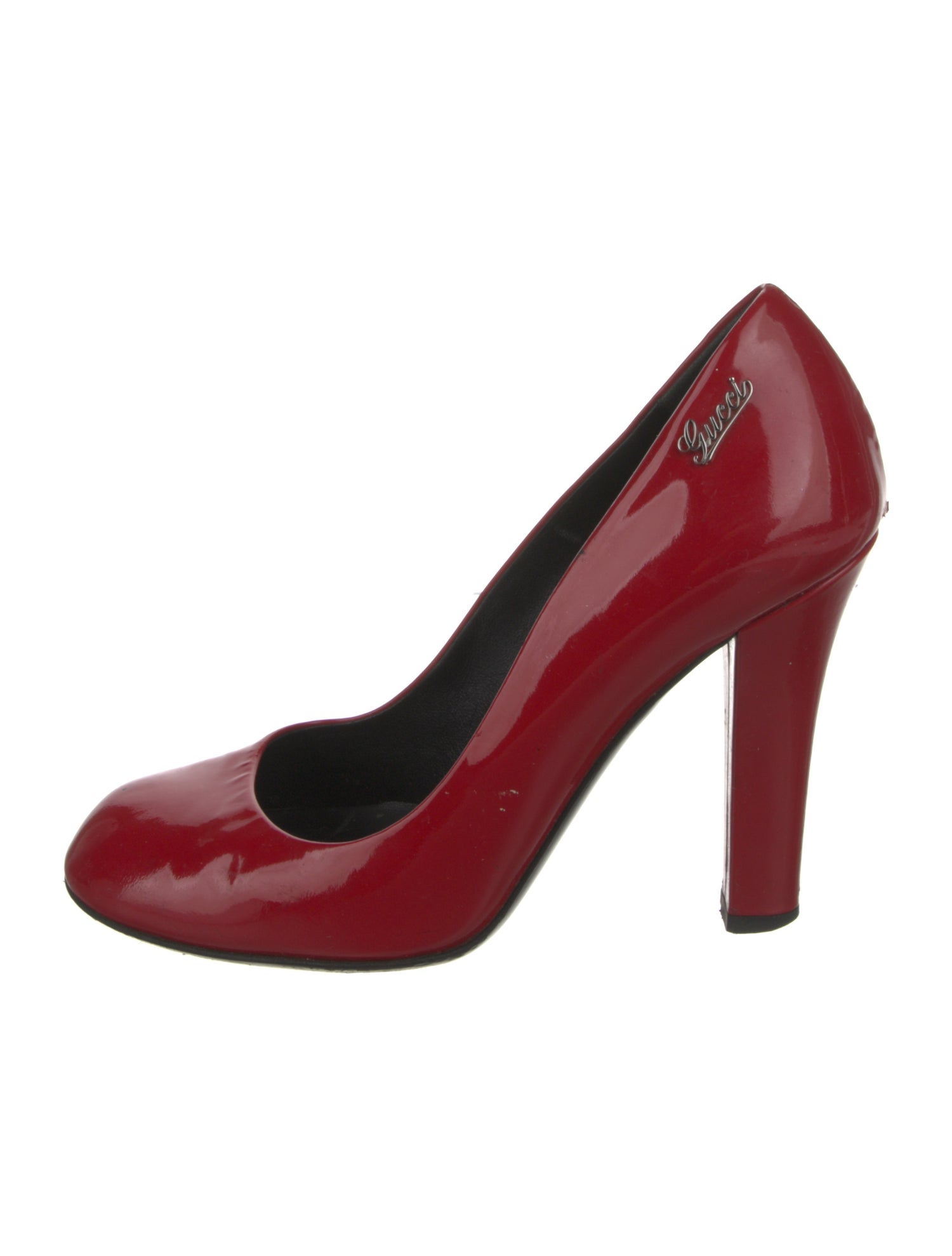 Gucci Horsebit Accent Patent Leather Pumps