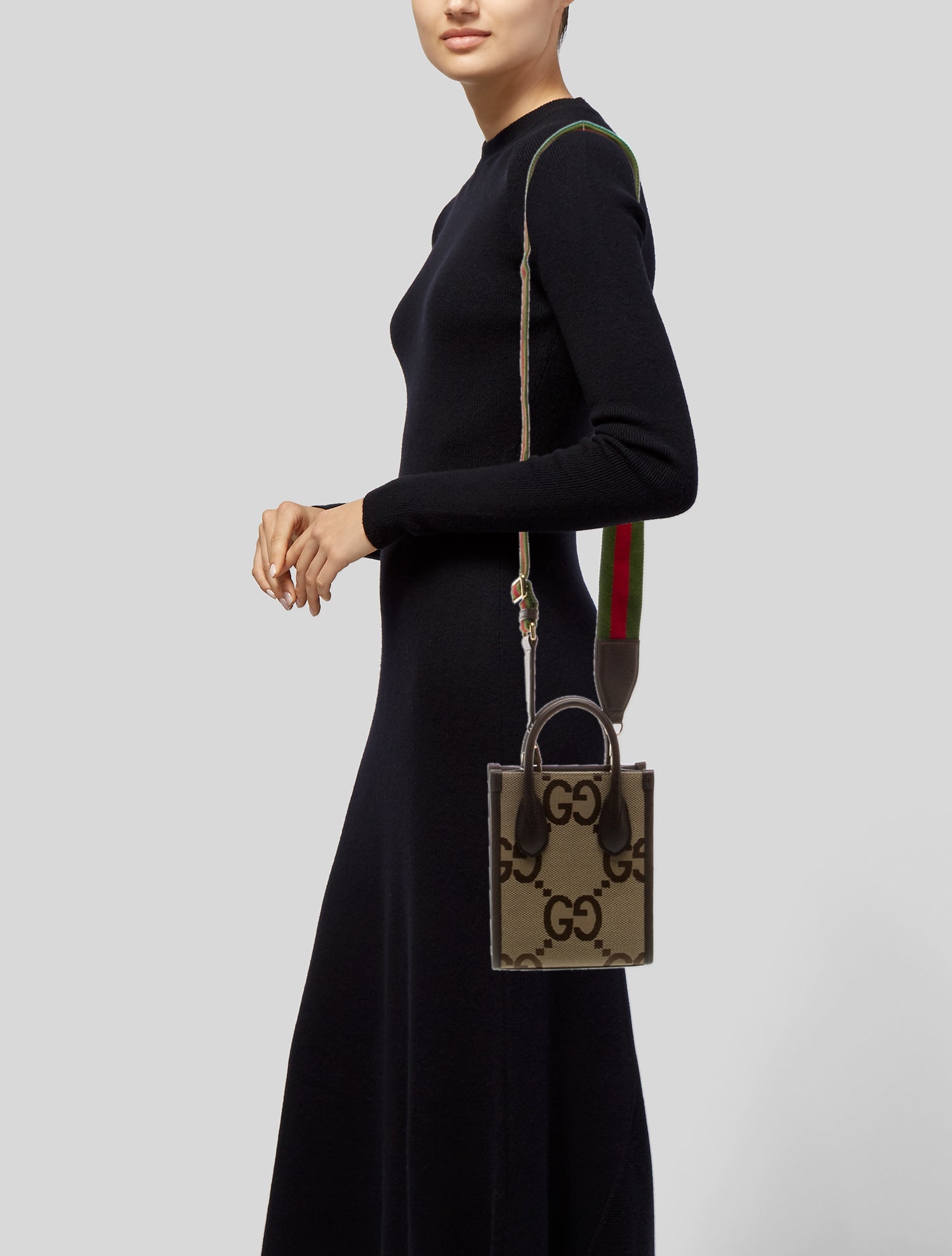 Gucci Web Top Handle Bag Vertical w/ Tags