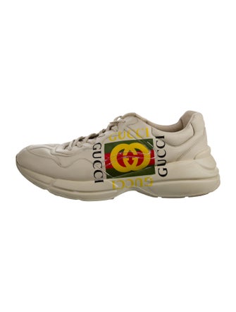 Gucci Web Accent Leather Sneakers