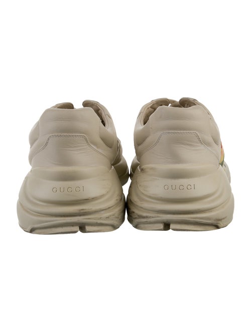 Gucci Web Accent Leather Sneakers