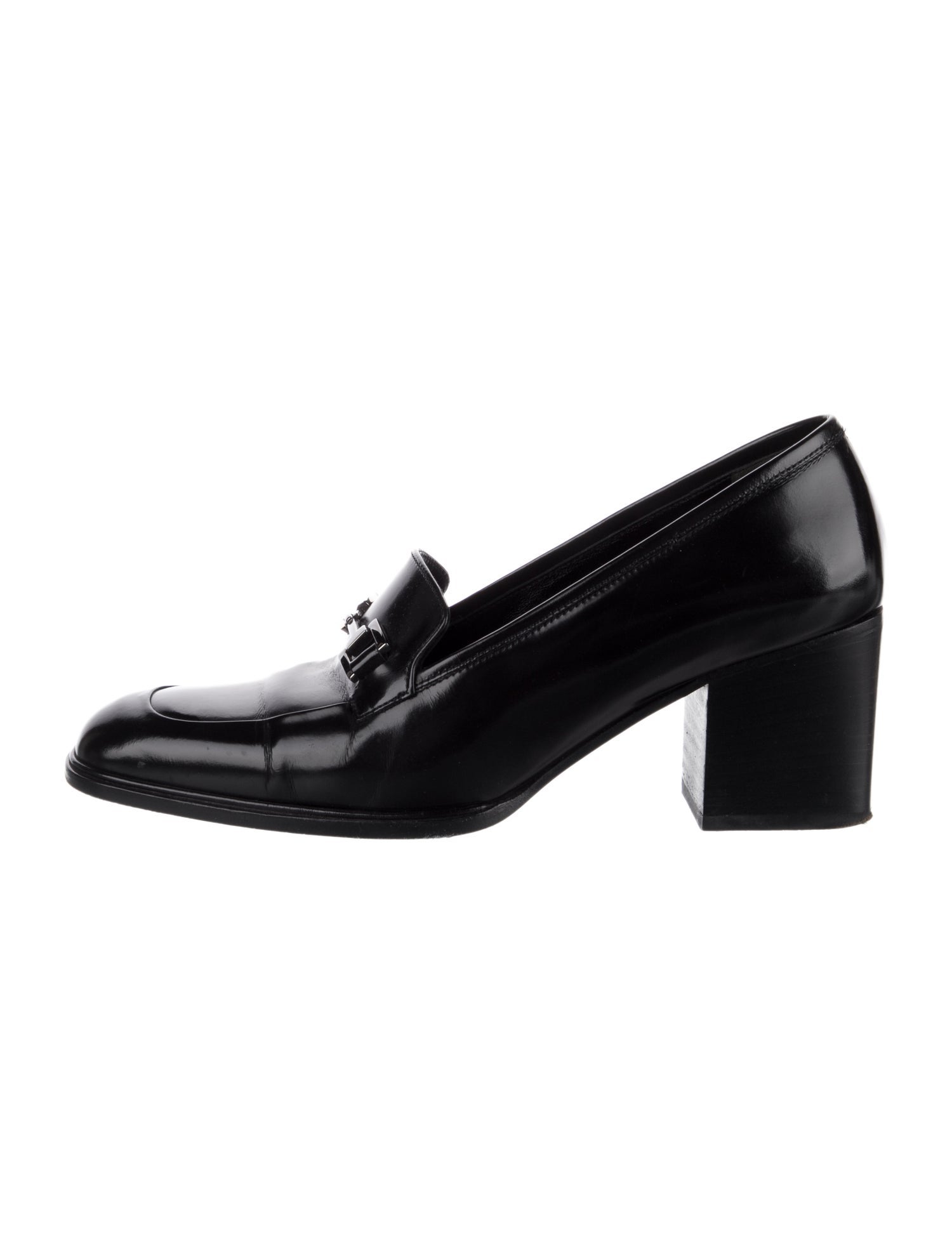 Gucci Horsebit Accent Leather Pumps