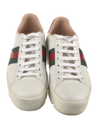 Gucci Web Accent Leather Chunky Sneakers
