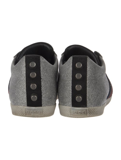 Gucci Sylvie Web Accent Glitter Sneakers
