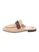 Gucci Horsebit Accent Canvas Mules