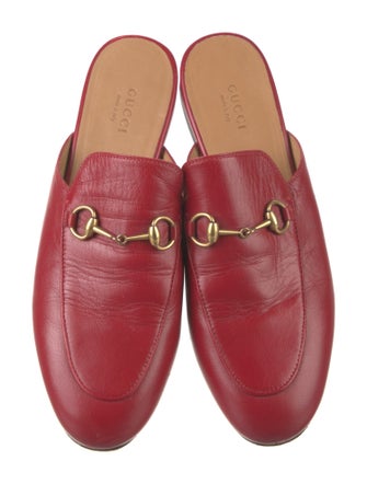 Gucci Horsebit Accent Leather Mules