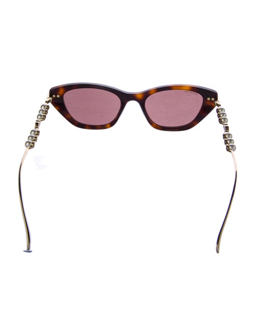 Gucci Sylvie Web Accent Cat-Eye Sunglasses