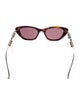 Gucci Sylvie Web Accent Cat-Eye Sunglasses