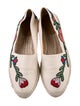 Gucci Leather Floral Print Espadrilles