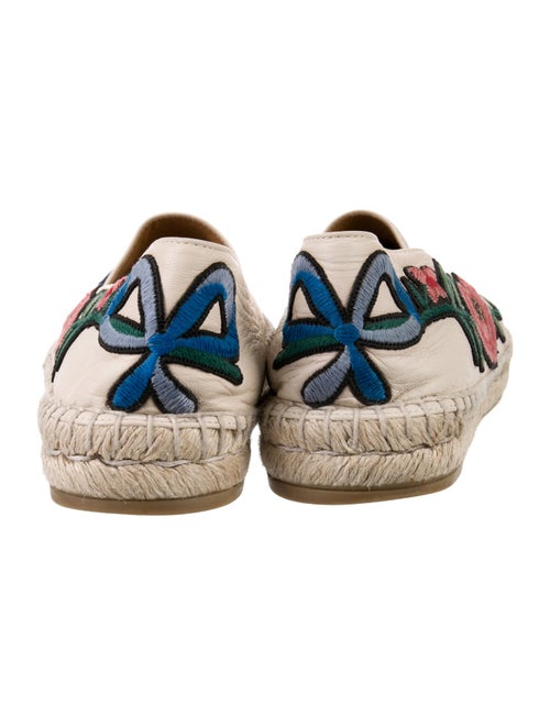 Gucci Leather Floral Print Espadrilles