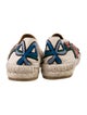 Gucci Leather Floral Print Espadrilles