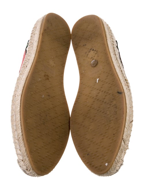 Gucci Leather Floral Print Espadrilles