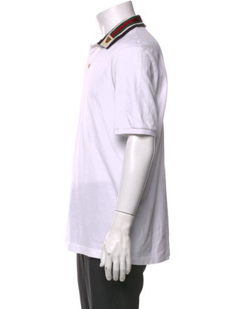 Gucci Web Accent Crew Neck Polo Shirt