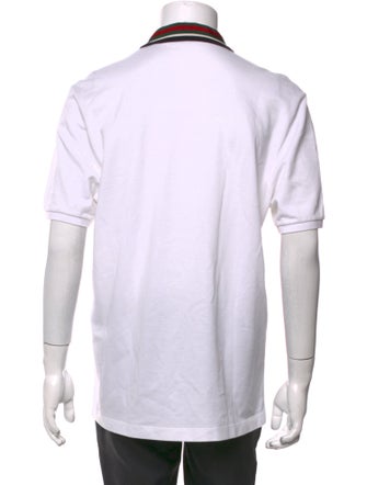 Gucci Web Accent Crew Neck Polo Shirt