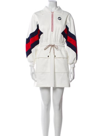 Gucci Colorblock Pattern Mini Dress