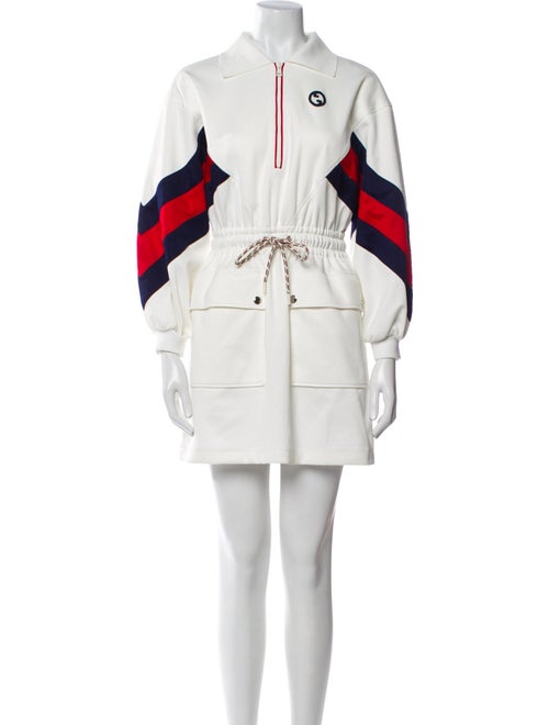 Gucci Colorblock Pattern Mini Dress