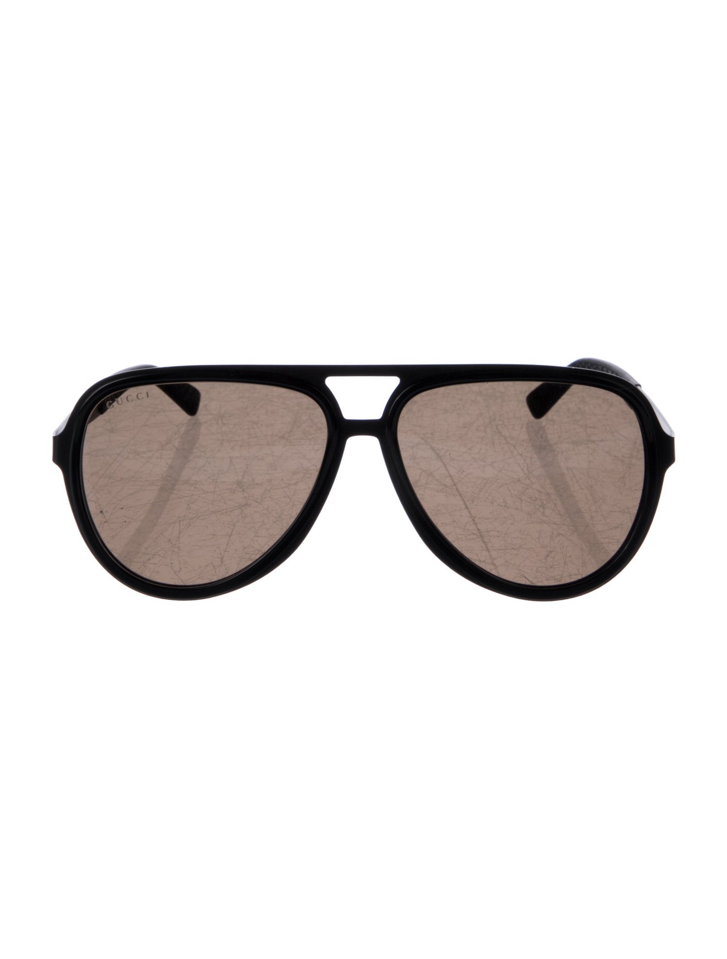 Gucci Web Accent Aviator Sunglasses